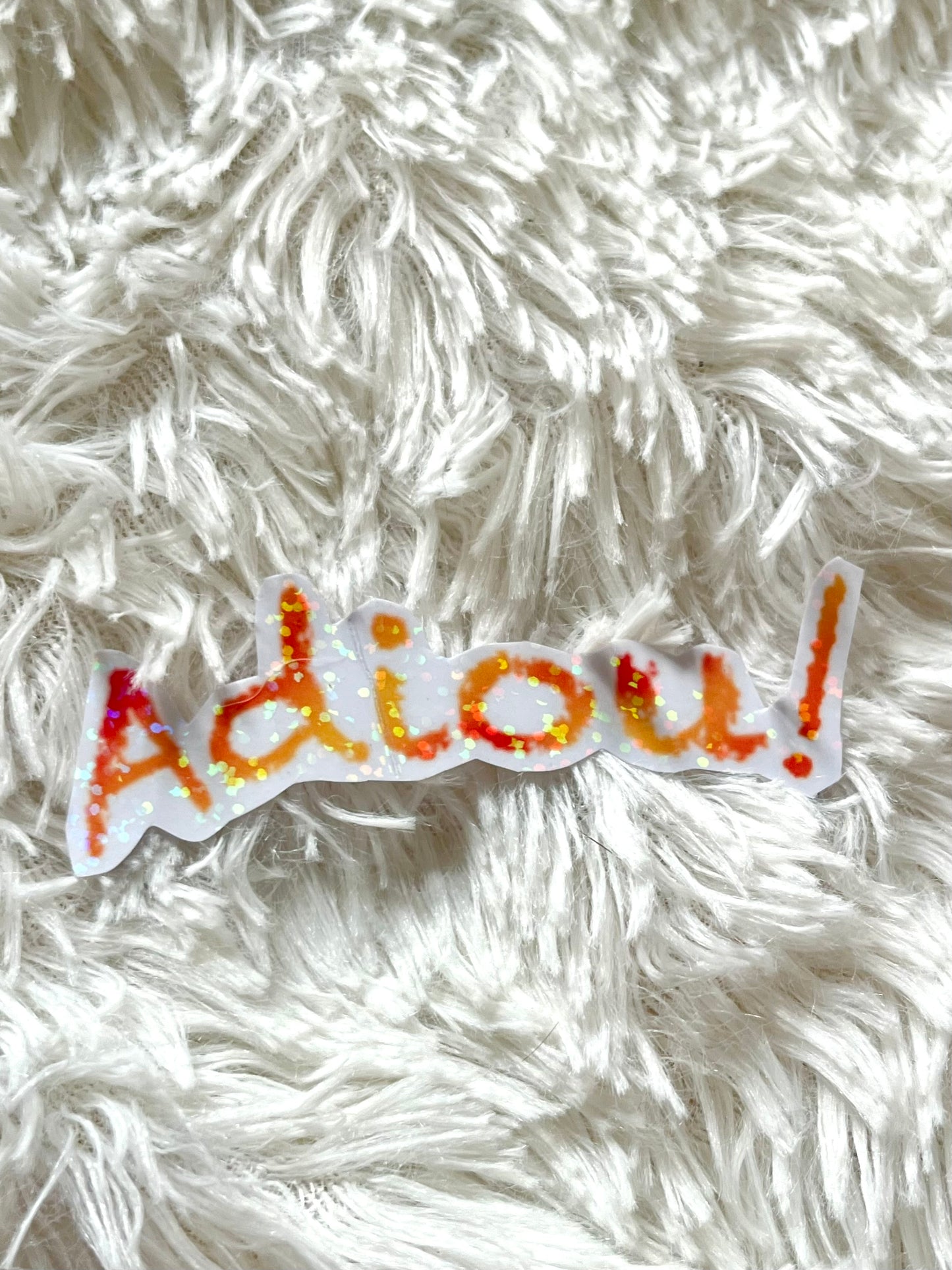 Adiou! sticker ( abimé )