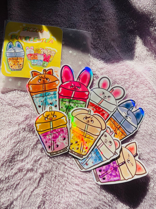 SKZOO Bubble-tea stickers pack